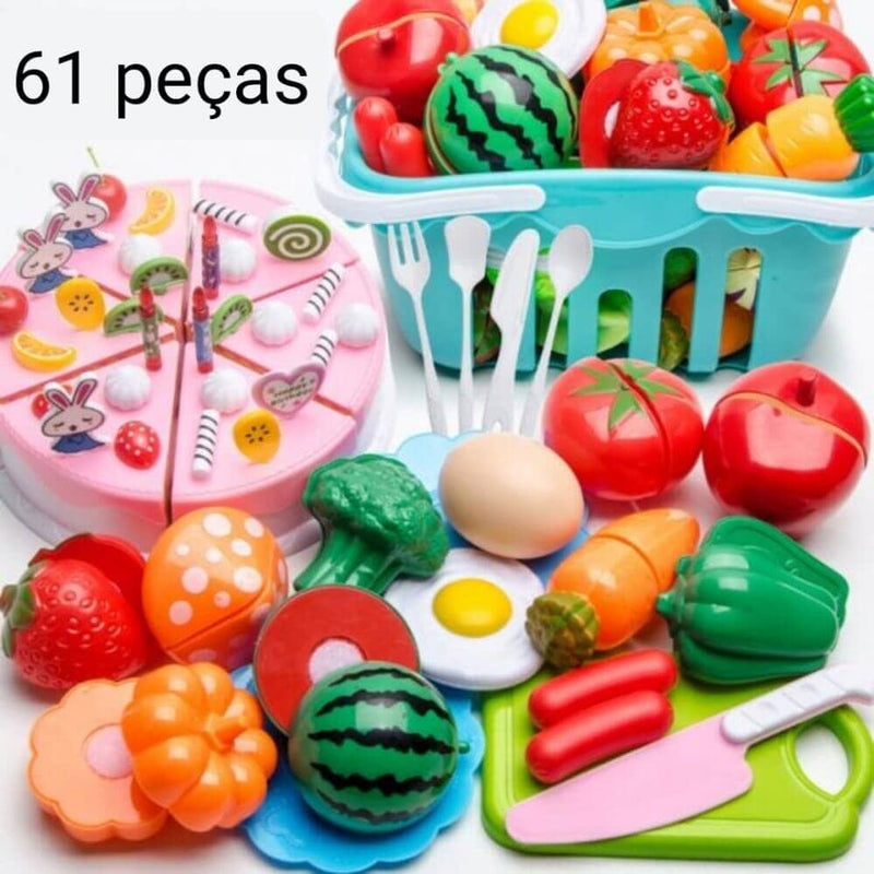 Conjunto de Comidas - Brinquedo de comidinhas divertidas para sua criança